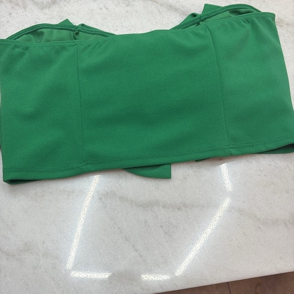 NWTO Green Bow Bandeau Top - Picture 2 of 5